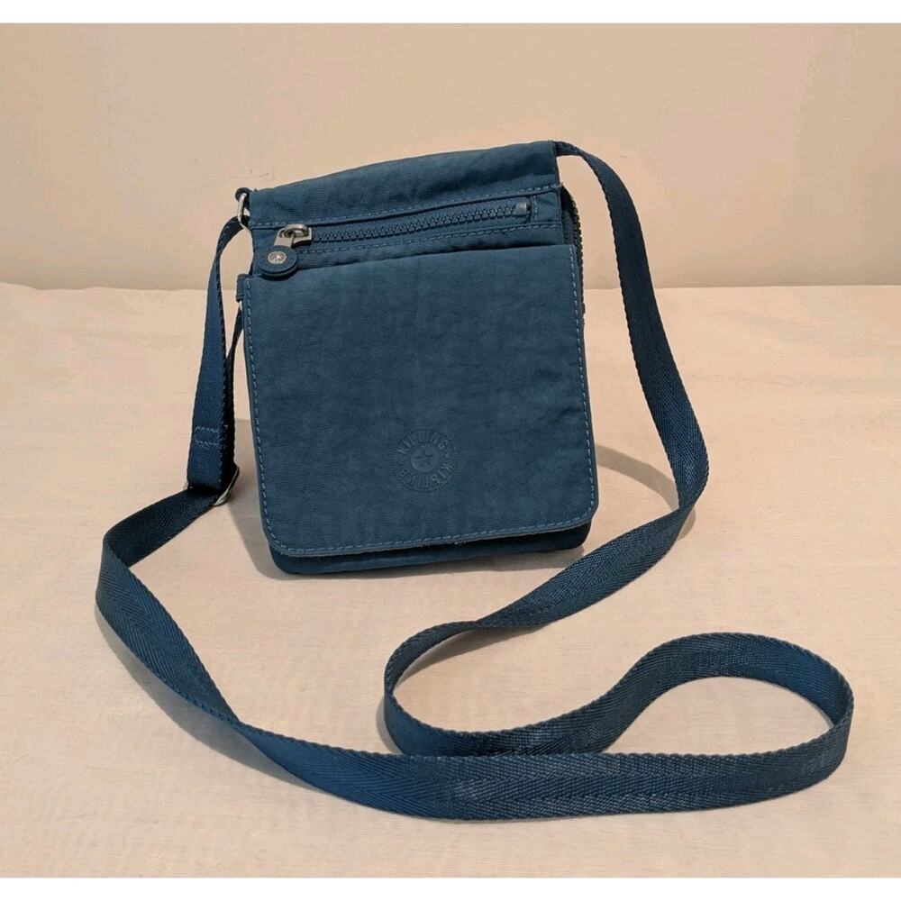 Kipling Eldorado Crossbody Blue Mini Shoulder Strap Travel Bag Wallet City